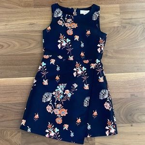 GB girls Gianni Bini floral black wedding party dress size 8